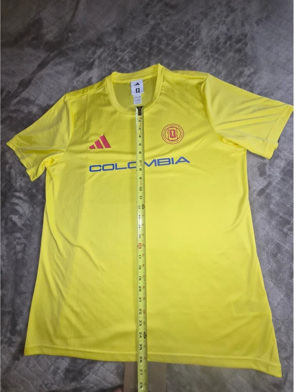 Adidas Colombia Soccer Jersey Yellow Size L Officially Licensed